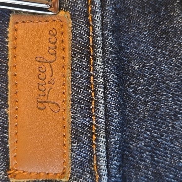 Grace & Lace Premium Denim Jeans in Vintage Dark Wash - Picture 5 of 8